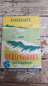 Landkarte, Bäderkarte Kühlungsborn und Umgebung, DDR VEB Ostalgie - Bild 1 von 1