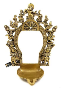 Indian Traditional Antique Brass With For Home Decoration N012 - Picture 1 of 5