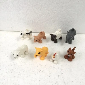 Duplo Lego Lot Animals Zoo Safari Jungle Elephant Polar Bear Tiger Cow Pig Sheep - Picture 1 of 3