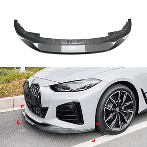 Front Bumper Spoiler Lip For BMW 4 Series G26 M Sport M440i i4 M50 Gran 2020-25 - Picture 1 of 7