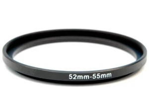 52-55mm Metal Step Up Ring Lens Adapter 52 Male to 55 Female Thread – UK STOCK - Picture 1 of 4