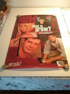 Vintage Want To Grow Got Milk 2000 Poster Rare 20x30 B8 # 21 - Bild 1 von 7