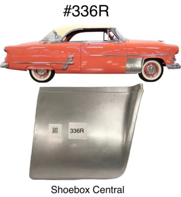 1952 1953 1954 Ford Right Lower Front Fender Repair Panel - Image 1 of 3