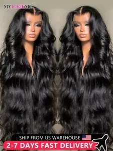 Body Wave Transparent 13x6 Lace Front Human Hair Wigs Indian Remy Raw 13x4 Wig - Picture 1 of 21
