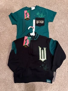 Wicked x Target Paul Tazewell Kids quarter zip sweatshirt/tshirt set X-small XS - Picture 1 of 15