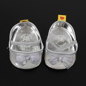 Build-a-Bear Silver High Heels Sparkly Shoes - Picture 1 of 6