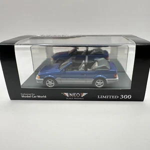 NEO Ford Escort MK4 XR3i Cabriolet 1986 Model Car 1:43 Scale Blue 1 of 300 44958 - Picture 1 of 21