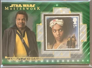 2020 Star Wars Masterwork Lando Calrissian STAMP RELIC BASE + GREEN 31/99 - Picture 1 of 4