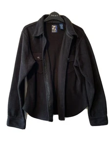 GAP pro fleece button up black jacket - Picture 1 of 3