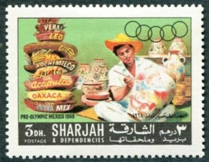 SHARJAH AND DEPENDENCIES 1967 3d mint MH FG Olympics Preparations Mexico ##a2 - Picture 1 of 1