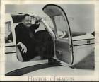 1969 Press Photo Right Reverend Iveson B. Noland in a Plane, New Orleans