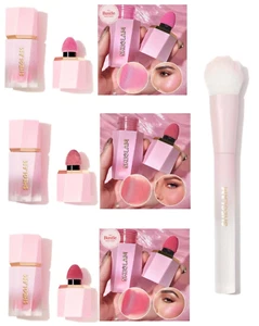 Sheglam Colour Bloom 3x Matte Liquid Blush + Brush Petal Talk On Point Love Cake - Picture 1 of 23