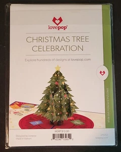 Love Pop Christmas Tree Celebration 3D Greeting Card - Picture 1 of 2