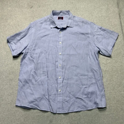 UNTUCKit Linen Shirt Mens XXL Blue Button Up Wrinkle Resistant Casual Preppy - Image 1 of 4