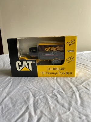 NIB Vintage 1995 ERTL Die-Cast Metal 1:34 Caterpillar 1931 Hawkeye Truck Bank - Image 1 of 4