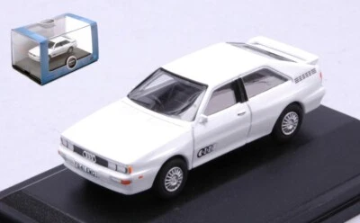 MODELLINO AUTO STATICO AUDI QUATTRO ALPINE BIANCO MODELLISMO SCALA 1:76 - Immagine 1 di 2