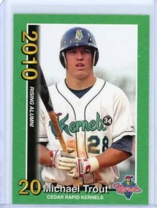Tarjeta de ligas menores Mike Trout 2010 Cedar Rapids Kernels #3 x - Imagen 1 de 6