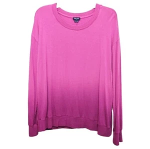 Splendid Purple Ombre Gradient Long Sleeve Sweatshirt Women's Size Large L - Picture 1 of 7