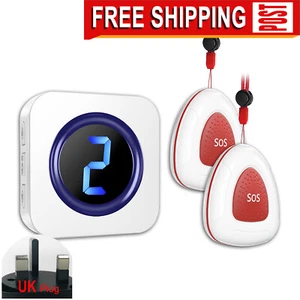Wireless Caregiver Pager,room monitors for elderly,SOS call bell button,LIKEPAI - Picture 1 of 10