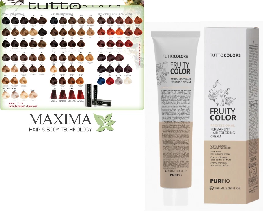 MAXIMA COLORAZIONE IN CREMA TINTURA CAPELLI TUTTOCOLOR AGLI ACIDI DELLA FRUTTA
