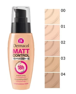 DERMACOL Matt Control Make Up Foundation Long Lasting Mattifying - Picture 1 of 3