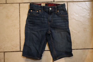 Levi Youth Denim Shorts size 8 Dark Blue - Picture 1 of 3
