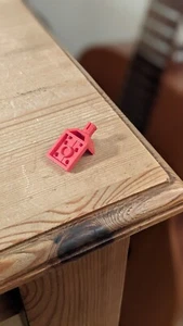 Vintage LEGO 3480 Red Plate Modified 2x2 Helicopter Tail Rotor Holder - Picture 1 of 2