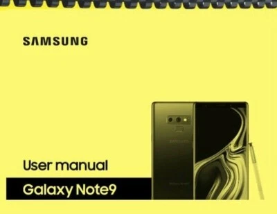 Samsung Galaxy Note 9 Note9 Verizon OWNER'S USER MANUAL - image 1 of 2