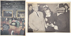 John F Kennedy 1963 asesinato JFK Milwaukee Journal periódico foto domingo - Imagen 1 de 9