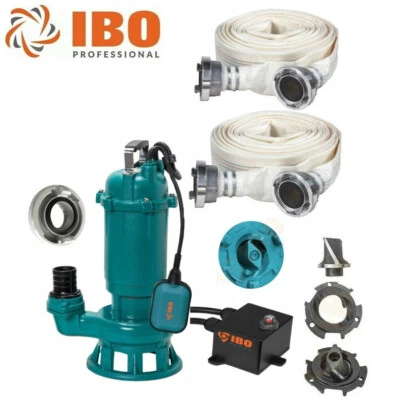 Fäkalienpumpe Tauchpumpe Schmutzwasserpumpe 1500W - 24000l/h  Schneidmesser +40m - Bild 1 von 4