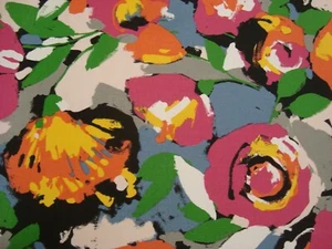 1 of 9 Yds RICHLOOM Solarium Fabric Outdoor Floral Garden Upholstery 54" x 36" - Picture 1 of 7