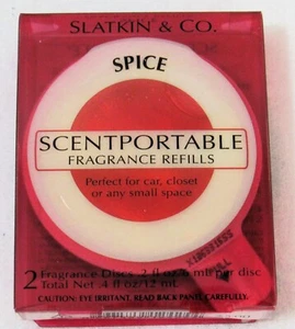 Slatkin & Co Scentportable Refill Disk Car Spice - Picture 1 of 5