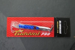 Tsunami Slimwave Köder Jig, Seelachs, Wolfsbarsch, Makrele Silber oder Blau Holo - Bild 1 von 11