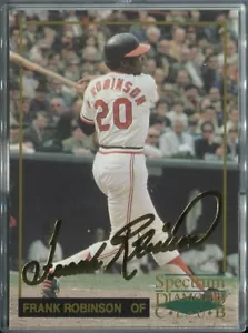 1993 Spectrum Diamond Club 24Kt Gold Signature - Frank Robinson Orioles (#9957) - Picture 1 of 2