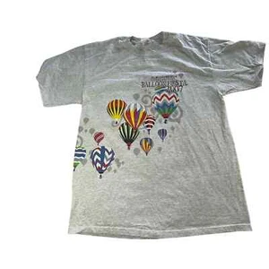 Colorful Vintage 2007 Albuquerque Balloon Fiesta XL Gray Shirt Arizona Festival - Picture 1 of 6