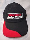 Discount Auto Parts Black Red Hat Cap Baseball Adult Size Adjustable 
