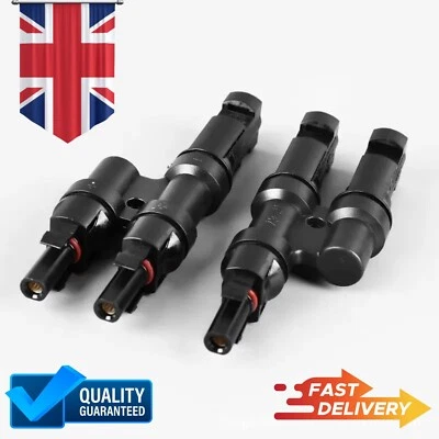 Sudoo Solar Abzweig T (2 zu 1) Stecker Splitter, Parallel PV Panel T oder Y Paar