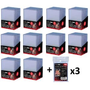 250 Ultra PRO Thick 75pt Toploaders + 300 SLEEVES Toploader Loader Loaders 10 - Picture 1 of 5