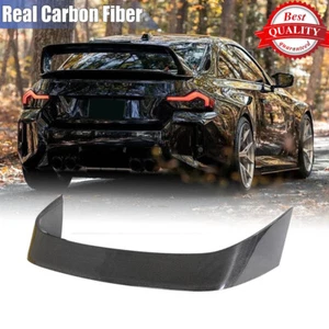 For BMW G87 M2 Coupe 2022-2024 Real Carbon Rear Boot Trunk Spoiler Wing HighKick - Picture 1 of 12