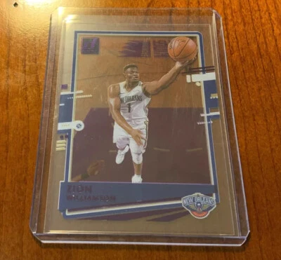 ZION WILLIAMSON 2020-21 Panini Clearly Donruss PURPLE FOIL Parallel, SP 2nd Yr - Image 1 of 2