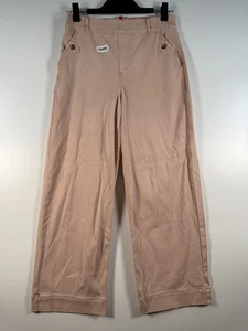 Spanx Damen Stretch Twill Cropped weites Bein Hose Pull-On beige Gr. Medium 14x26 - Bild 1 von 13