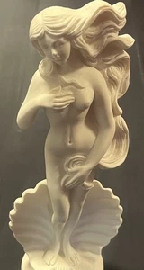 Vintage Carrara Marble Statue “Birth of Venus” 9” Tall - Italy - Picture 1 of 17
