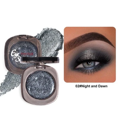 PIGMENT EYESHADOW SHIMMER GLITTER EYE SHADOW CREAM POWDER PALLET MAKEUP ♋ A6Y8 - Image 1 of 4