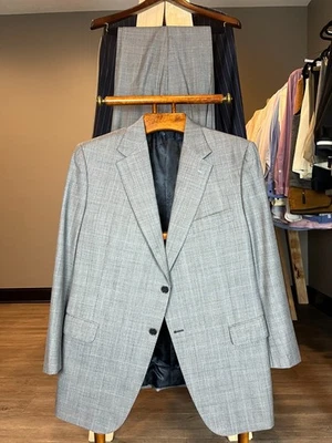 Abrigo deportivo Astor & Black The Private Collection gris seda cachemir talla XL Foto 1 de 4