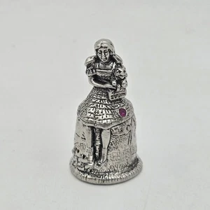 Vintage Comstock Pewter Wizard of Oz Thimble Dorothy - Picture 1 of 10