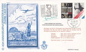 WW11 Dropping Food to Dutch People signed  Prince Bernhard of the Netherlands - Picture 1 of 4