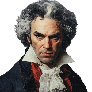 Beethoven Selfie Vinyl Car Decal Sticker – Waterproof & UV-Resistant - Picture 1 of 1
