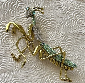 Spilla Mantis oversize stile vintage spilla / metallo tono oro - Foto 1 di 4