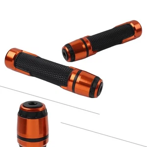 22MM 7/8 Zoll Motorrad-Lenkergriffe mit Lenkerenden für Harley für Honda Orange - Bild 1 von 11