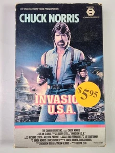 Vintage Invasion U.S.A. USA Used VHS Tape 1985 Film Movie Chuck Norris MGM - Picture 1 of 11